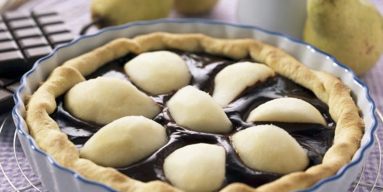 tarte poires chocolat streusel Hincker